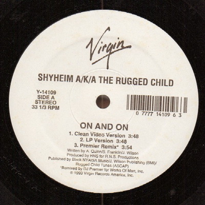 Shyheim aka The Rugged Child On and On Vinyl 12 1993