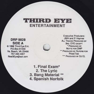 Third Eye Entertainment Untitled EP 1998