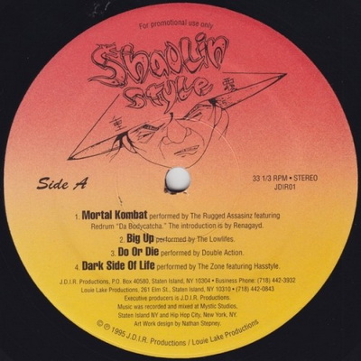 Various Shaolin Style Promo 1995 Vinyl