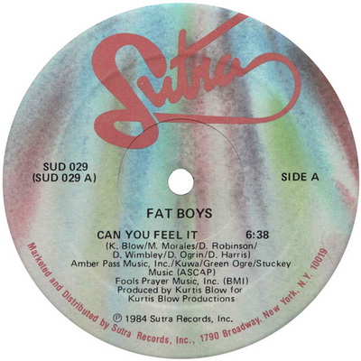 Fat Boys Can You Feel It VLS 1984