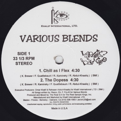Various Blends – Chill As I Flex / The Dopess (VLS) (1996)