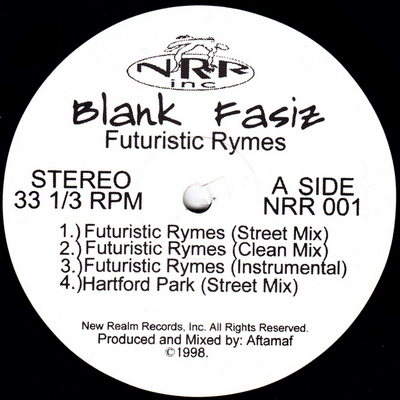 Blank Fasiz – Futuristic Rymes (Vinyl Single) (1998) [FLAC] [New Realm]