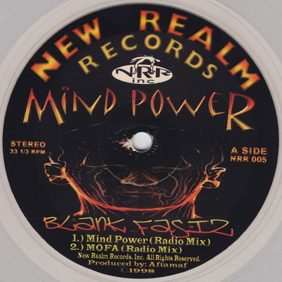Blank Fasiz 1998 Mind Power EP Vinyl