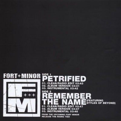 Fort Minor Petrified Remember The Name CDS 2005