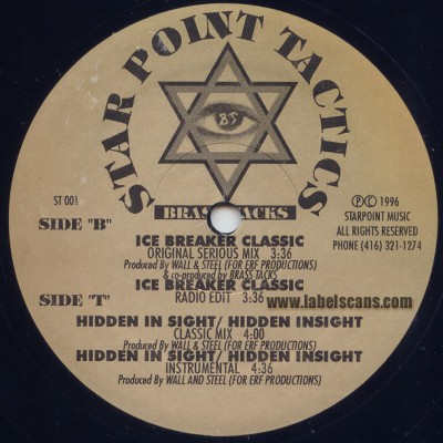 Brass Tacks - Ice Breaker Classic / Hidden Insight (VLS) (1996) [Vinyl] [FLAC] [Star Point Tactics]