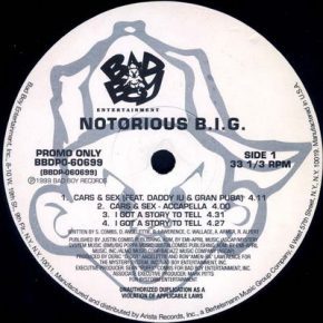 The Notorious B.I.G. - Cars & Sex / I Got A Story To Tell / Biggie Smalls Is The Wickedest / The Garden Freestyle (1999) [Vinyl] [FLAC] [24-96] [Bad Boy]