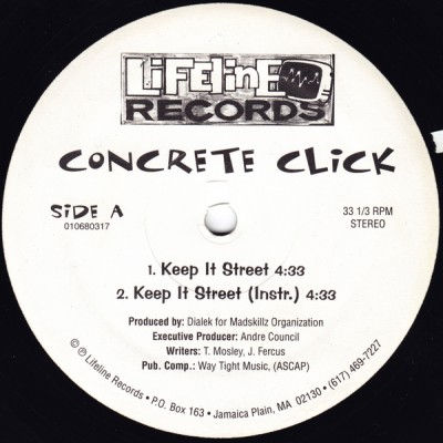 Concrete Click Keep It Street Naive To The Fact VLS 1995