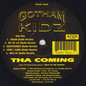 Gotham Kidz - Tha Coming (1996) (Ep) [Vinyl] [FLAC] [24-96] [Atch Records]