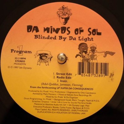 Da Minds Of Sol Blinded By Da Light 1997