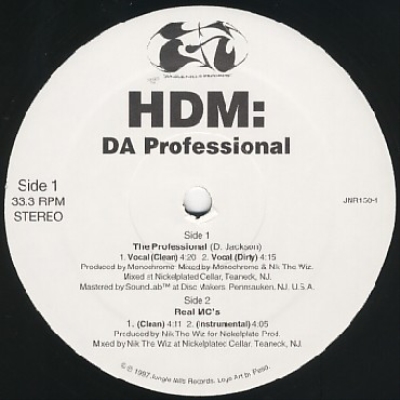 HDM - Da Professional / Real MC's (1997) (VLS) [FLAC]