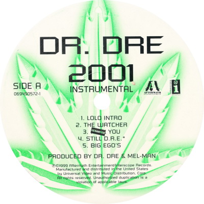 Dr. Dre - 2001 Instrumental (1999) [Vinyl] [FLAC] [24-96]