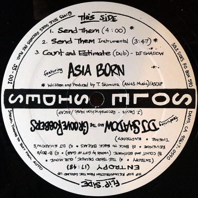DJ Shadow And The Groove Robbers Asia Born Send Them Entropy 1993 FLAC