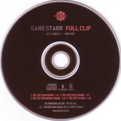 Gang Starr 1999 Full Clip Promo CDS FLAC