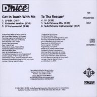 D Nice 1991 Get In Touch With Me To Tha Rescue CDS Promo FLAC