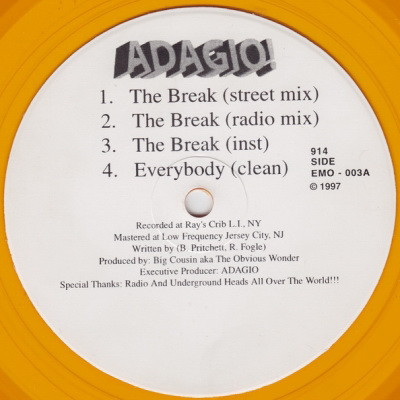 Adagio 1997 The Break VLS FLAC 24 96