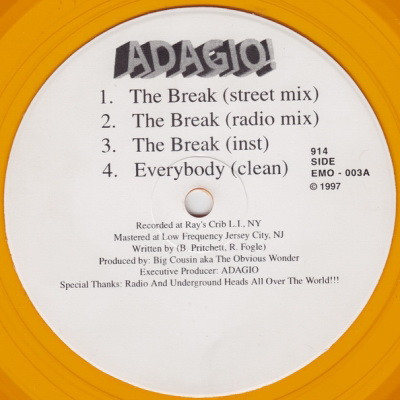 Adagio! - The Break (VLS) (1997) [FLAC] [24-96] [16-44.1]