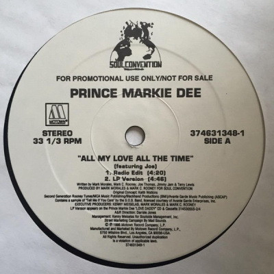 Prince Markie Dee Featuring Joe - All My Love All The Time (VLS) (1995) [FLAC] [24-96]
