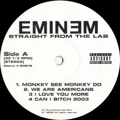 Eminem - Straight From The Lab (2003) [Vinyl] [FLAC] [24-96] [16-44]