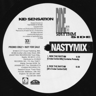 Kid Sensation 1992 Ride The Rhythm Promo Vinyl FLAC 24 96