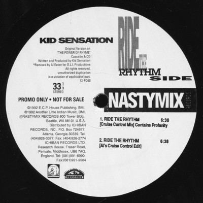 Kid Sensation - Ride The Rhythm (1992) (Promo) [Vinyl] [FLAC] [24-96]