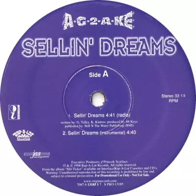 A G 2 A KE 1998 Sellin Dreams VLS FLAC 24 96