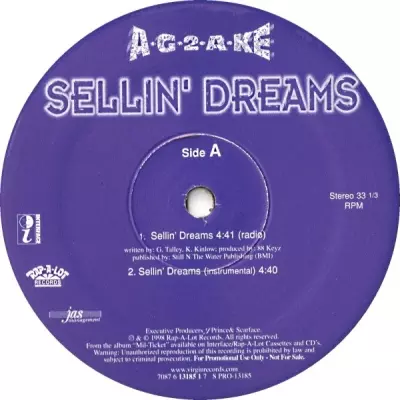 A-G-2-A-KE - Sellin' Dreams (VLS) (1998) [FLAC] [24-96] [16-44]
