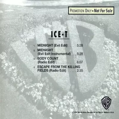 Ice-T - Midnight / Body Count / Escape From The Killing Fields (Promo CDS) (1991) [FLAC]